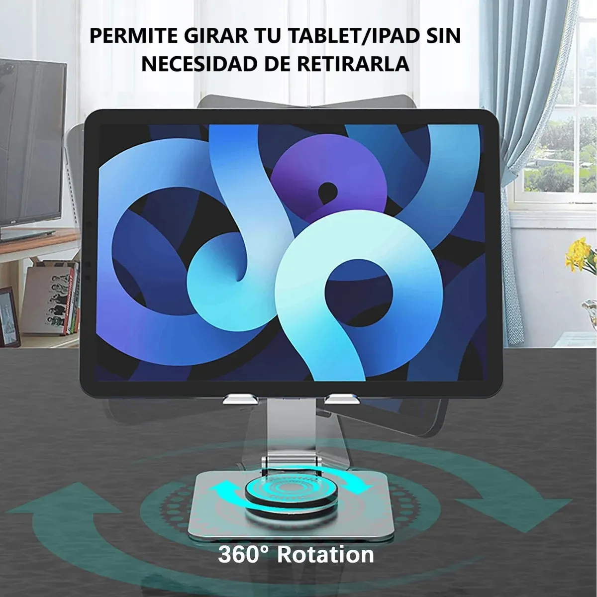 Soporte Ipad Ajustable Base Tablet giratoria