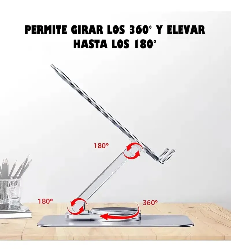 Soporte Ipad Ajustable Base Tablet giratoria